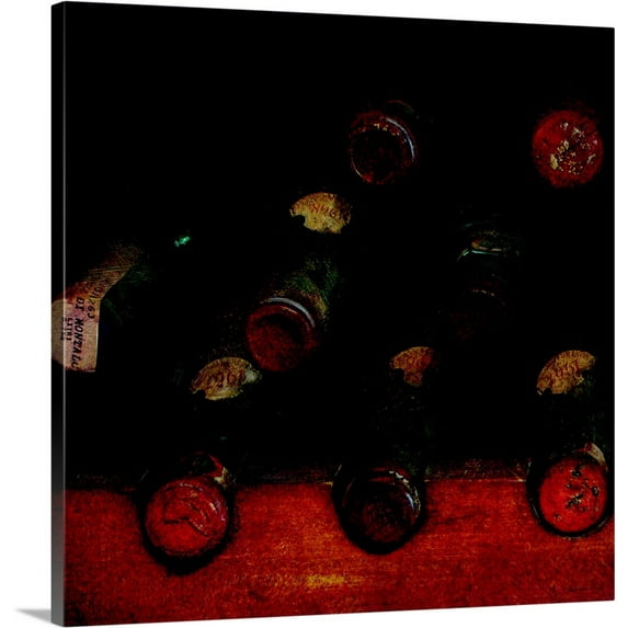 Great BIG Canvas | "Vintage Wine Cellar I" Canvas Wall Art - 16x16