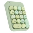 thumbnail image 2 of Teclado numérico inalámbrico AJAZZ con teclas de chocolate para cambiar la dirección del juego AK18 2.4G Verde, 2 of 14