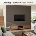 thumbnail image 6 of Plank & Hue 4Pcs 94.5"x12.6" Wood Soundproof Wall Panels Wood Slat Acoustic Panels, Dark Walnut, 6 of 6