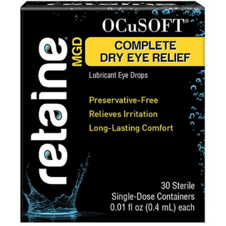 2 Pack - OCuSOFT Retaine MGD Ophthalmic Emulsion Sterile Single-Dose Containers 30 ea