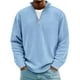 thumbnail image 1 of pstuiky camisa de manga larga para hombre, Camisetas casuales de manga larga a la moda para hombre, cuello alto acanalado, cremallera de un cuarto, manga larga, cuello alto, camiseta/camiseta l, 1 of 3