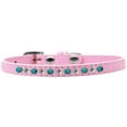 thumbnail image 5 of Dog, Puppy and Pet Fashion Collar, "Premium Southwest Turquoise Pearl  Clear Crystals", 5 of 6