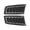Black-Carbon fiber, variant on 2Pcs Universal Hood Vent Hood Car Exterior Parts For Focus RS MK2 Style Glossy White Car Front Air Vent