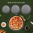 thumbnail image 5 of Pizza Pan Pizza Baking Pan Black Baking Sheets for Oven Nonstick Round Pizza Tray 7 inch Bakeware Carbon Steel Sheet Pans for Cooking Multifunction, 5 of 9