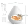 thumbnail image 7 of Pure Enrichment PureGlow Crystal - 2-in-1 Himalayan Salt Lamp & Ultrasonic Essential Oil Diffuser, Original Salt Therapy Lamp, 100% Pure Himalayan Salt, Ambient Glow, 160 mL 16-Hour Tank (White), 7 of 7