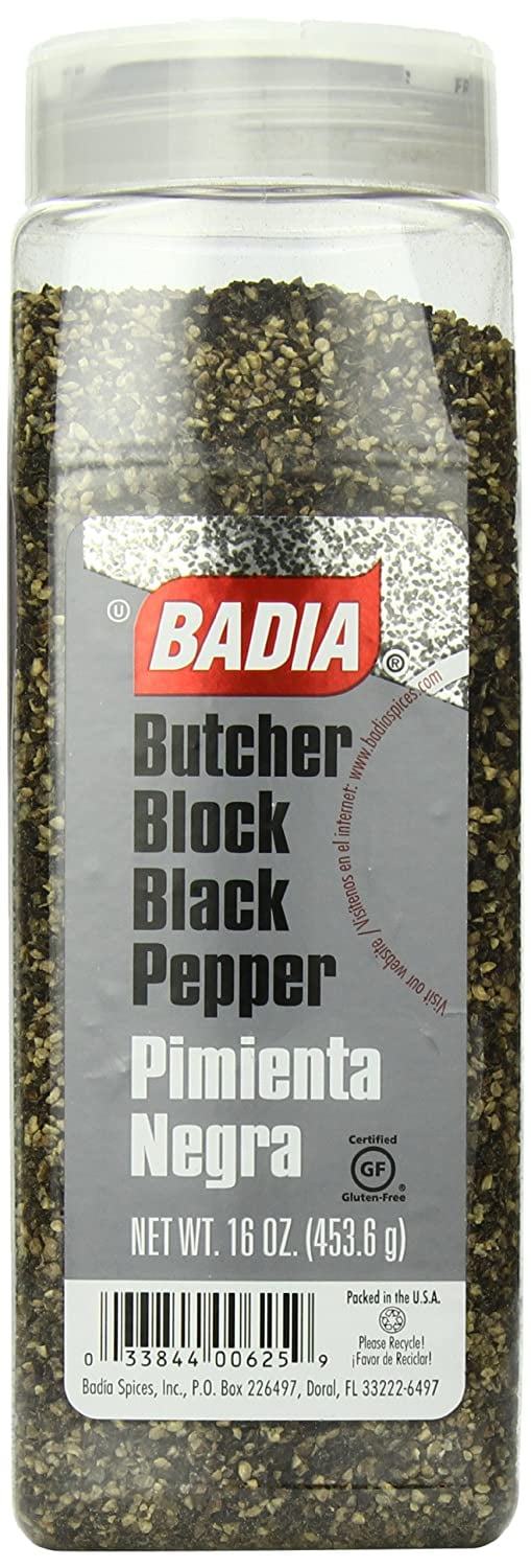 Badia Black Pepper Butcher Block, 16 Ounce