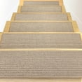 thumbnail image 1 of Linen Stair Treads for Wooden Steps Indoor 30x8 inch, 15pcs, 1 of 7