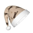 thumbnail image 2 of Fuzoiu Leopard Print Print Santa Hat Christmas Hat for kids,Santa Hats with Pompom, Unisex Xmas Holiday Hat for Christmas New Year Festive Party Supplies, 2 of 6