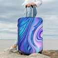 thumbnail image 7 of Gukieu Swirl Blue And Purple Print Suitcase Protective Cover, Elastic Zipper Buckle Suitcase Protective Cover, Suitable for Travel, Business Trip-X-Large, 7 of 7
