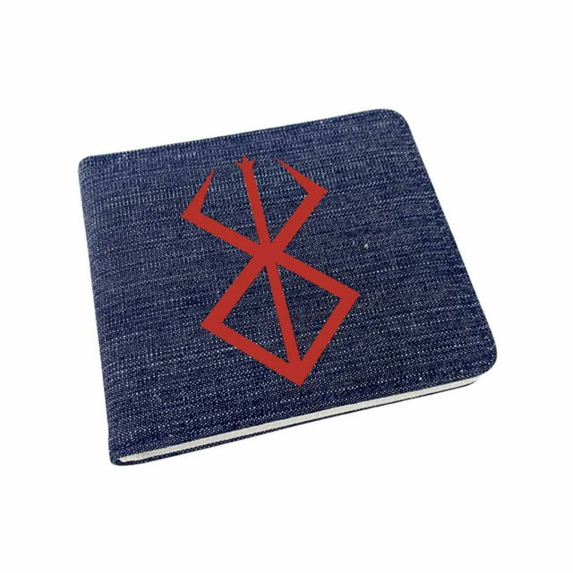 Cartera con personajes de anime de Berserks, delgada, plegable, multicolor