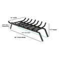 thumbnail image 4 of Liberty Foundry G200-30-BX Flat Bottom Basket Steel Bar Fireplace Grate, 4 of 5