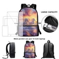 thumbnail image 6 of Uorisanigo 17 inch Kids Backpack for School Running White Horse Childrens Backpacks Lightweight Boys Girls School Bag, Travel & Sports Casual Daypack with Zipped Front Pocket, 6 of 6