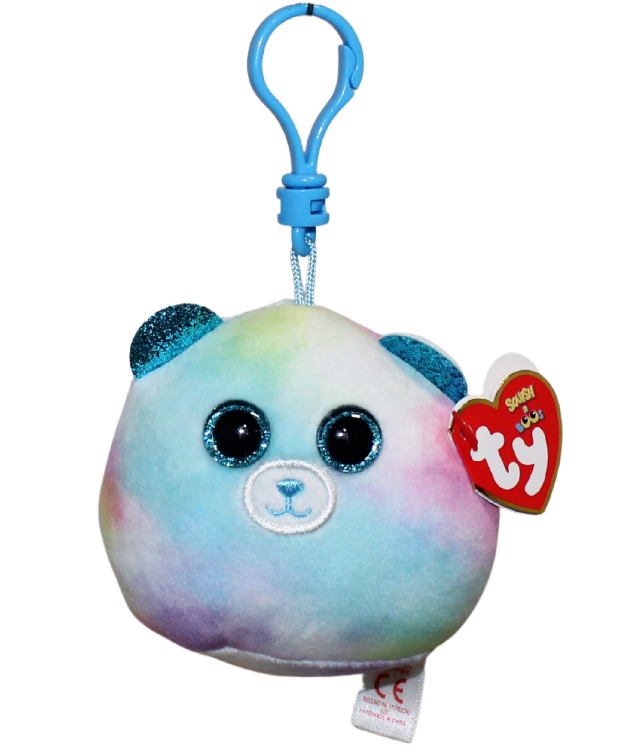 Ty Squish-a-Boos (Plastic Key Clip) - Rosette the Purple Unicorn
