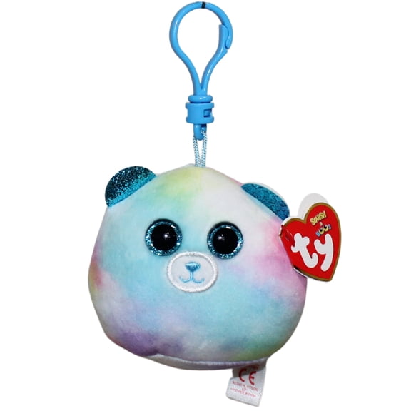 Ty Squish-a-Boos (Plastic Key Clip) - Hope the Tie-Dye Bear  - Stuffed Animal