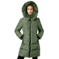 thumbnail image 4 of Mifsaly Long Quilted Jackets for Women Zip up Thicken Warm Padded Coats Long Sleeve Faux Fur Hood Thermal Down Jacket with Multi Zipper Pockets 2025 Trendy Winter Outerwear, 4 of 9