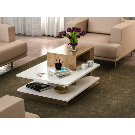 Wooden Art - White Walnut - Venüs - Coffee Table