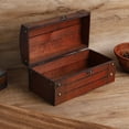 thumbnail image 2 of Caja De Almacenamiento De Madera Vintage Caja De Almacenamiento Retro Decorativa, Estuche De Colección Artesanal, Para Mujer Joyería Artesanal Chica ANGGREK Otros, 2 of 8