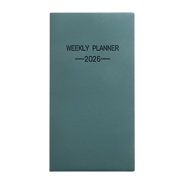 Weekly Planner Portable Travel Notepad, Ngxiha Pocket Weekly Planner Schedule Organizer Agenda Year Month Week Plan A6 Notebooks with Daily Schedule Memos Compact Organizer