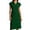 a-Green4413, variant on Womens Lapel Collar V Neck Short Sleeve Solid Color Midi Dress Casual Loose Shift Dress For Work Office Daily Wear Green M