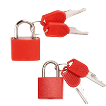 2 Pack Metal Padlock 42mm Large Key Lock for Locker, Heavy Duty Lock with Key Colored Waterproof Padlocks Keyed with Key for Indoor and Outdoors Use