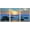 NATURAL, variant on wall26 Framed Canvas Print Wall Art Set Blue &amp; Orange Sunset on Rocky Beach Shore Nature Wilderness Photography Realism Rustic Scenic Colorful Ultra for Living Room, Bedroom, Office - 24"x36
