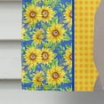 thumbnail image 4 of Summer Sunflowers Gray Labrador Retriever Flag Canvas House Size, 4 of 5