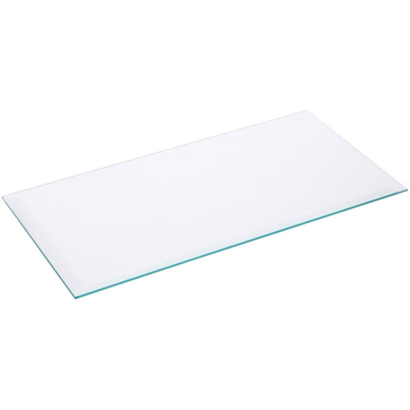 Plymor 6" x 12" Rectangle, 5mm Thick Beveled Clear Glass
