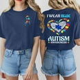 thumbnail image 5 of CHENge Autism Awareness Shirt Women Autism Acceptance Wear Blue ASD ADHD Tshirt Inspirational Teacher Inclusion Gift Tee Top, 5 of 6
