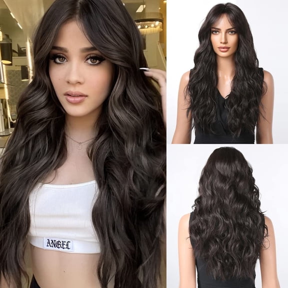 Long Wavy Wigs for Women,Synthetic Hair Wig for Daily A10