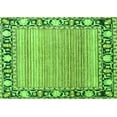 thumbnail image 1 of Ahgly Company Indoor Rectangle Oriental Green Modern Area Rugs, 2' x 3', 1 of 4