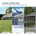 thumbnail image 3 of Gotland Large Outdoor Dog Kennel Heavy Duty Cage Fence with  Waterproof Roof Cover and Sturdy Galvanized Metal Frame,Double Safety Locks, 3 of 12