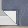 thumbnail image 3 of Eclipse Caprese Geometric Wave Blackout Thermalayer Grommet 52 x 63 Curtain Panel in Indigo, 3 of 3