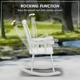 thumbnail image 4 of Outsunny 350 lbs Outdoor Wood Rocking Chairs Set of 2 with High Back White, 4 of 9