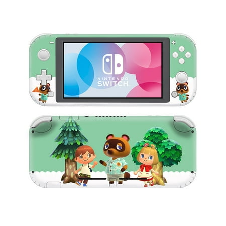 Nintendo Switch Lite Sticker Skin Decals Animal Crossing, Cute Cartoon Full Body Wrap Anti Scratch, Cover for Joy-Con Controller, NS Console Switch Lite Accessories (Tom Nook with Friends)