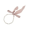 thumbnail image 4 of Unique Bargains 1 Pc Headband Faux Pearl Satin Hair Accessories for Women Pink, 4 of 5