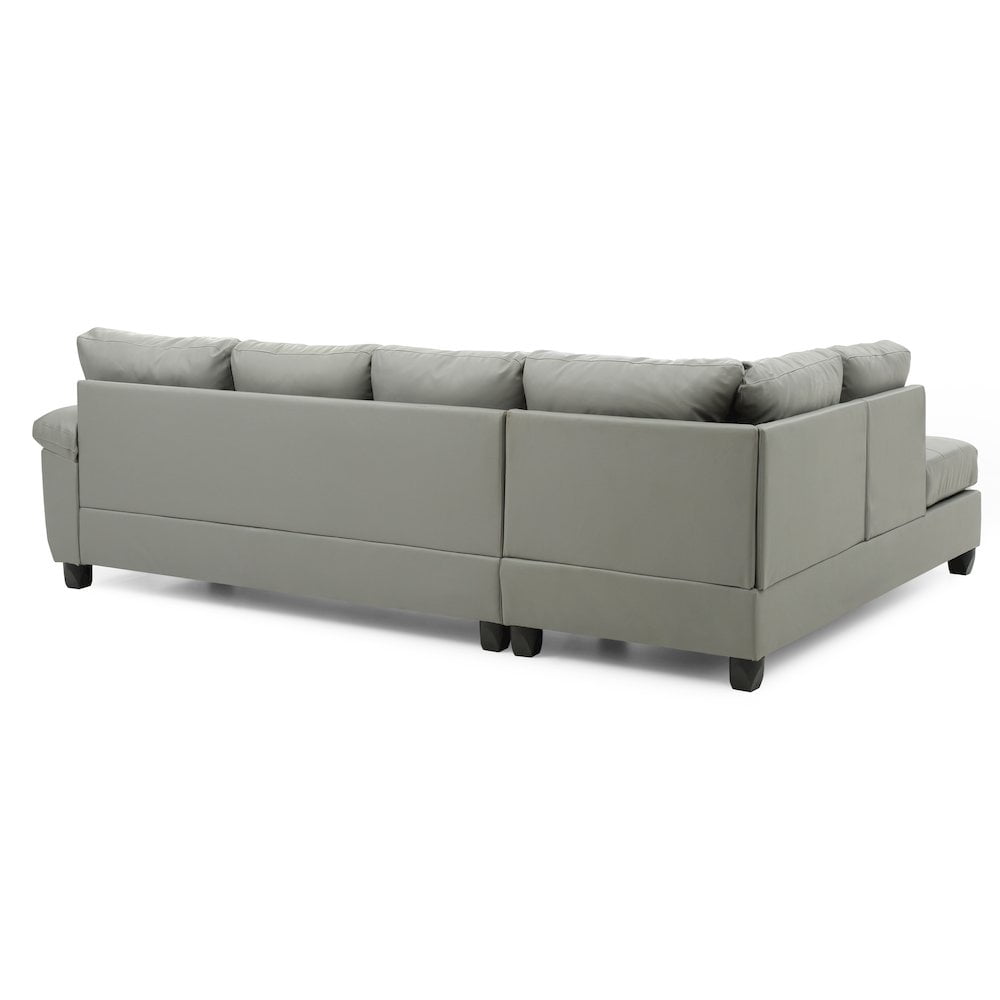 Glory Furniture Gallant Sectional in Gray Color