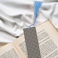 thumbnail image 6 of Kdxio Black Plaid Heart Print Metal Tassel Bookmarks,Perfect Gift for Art Lovers and Bookworms Metal Bookmarks for Women, 6 of 8