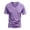 Light Purple, variant on Men's Shirt V Neck Short Sleeve Top Thin Soft Elastic Breathable Leisure Tees Light Purple L