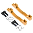 thumbnail image 1 of koolsoo 2 Pieces 203mm Front & Rear Disc Brake Mount Adaptor Gold, 1 of 9