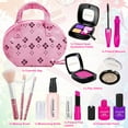 thumbnail image 2 of Syenll Pretend Makeup Kit for Girls, 12 Pcs Washable Fake Makeup Set with Cosmetic Bag for 3, 4, 5, 6, 7, 8 Year Old Girls Birthday Gifts, 2 of 8