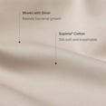 thumbnail image 4 of SILVON Silver Infused Supima Cotton Pillowcase (King, Sand/Beige), 4 of 7