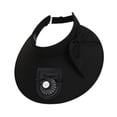 thumbnail image 3 of Sombrero de ventilador de enfriamiento sombrero de playa de borde ancho para caminatas deportes para campamento de campamento ciclismo Negro, 3 of 10