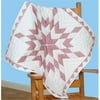 Jack Dempsey XX Diamond Stamped White Wall Or Lap Quilt, 36" x 36"