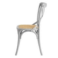 thumbnail image 3 of Side Dining Chair, Wood, Light Grey Gray, Modern Contemporary Urban Design, Kitchen Room Cafe Bistro Restaurant Hospitality, 3 of 8