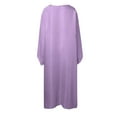 thumbnail image 5 of Butterfly Abaya Dress for Women, Satin Solid Color Batwing Sleeve Maxi Kaftan, Soft Comfy Breathable Robe for Summer & Eid, 5 of 5