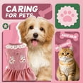 thumbnail image 5 of GASTROPOD Dog Dresses for Small Dogs Girl,Polyester Printed Everyday Dress Girl Dog Clothes,Pilling-Resistant with Lace Dog Dress,Pink,M, 5 of 7
