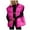 Hot Pink, variant on YDFCWXW Womens Oversized Puffer Vest Stand Collar Full Zip Sleeveless Bubble Puffer Vest Quilted Padded Warm Coat Outwear Yellow, S