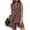 Coffee, variant on Two Piece Sets For Women Summer Pockets Button Sleeveless Vest And Shorts Spring Work Business Casual Outfits