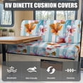 thumbnail image 2 of KUIFORTI White Flower Camper RV Slipcovers, Full Coverage Anti-Slip Cushion Guards, Stretch Fabric, Washable Replacement for Travel Trailer Couch & Bench, 2 of 7