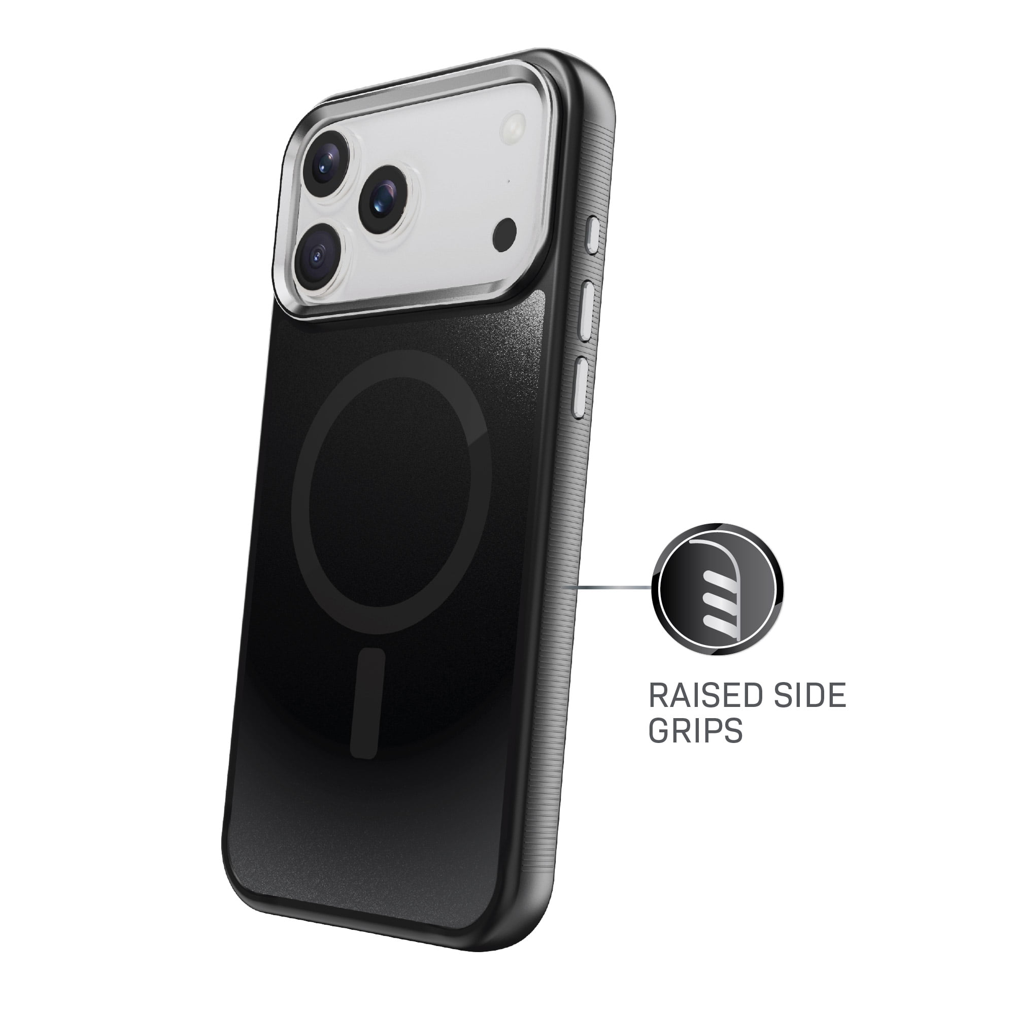 Body Glove Reflector Phone Case for iPhone 18 Pro Max / 17 Pro Max, MagSafe Compatible - Metallic Black